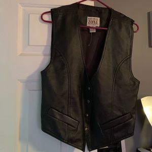 Leather vest